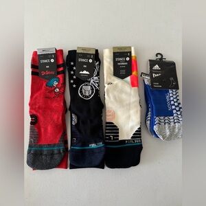4 Pairs of Socks - Stance and Adidas